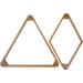 ISZY Billiards Dark Oak Pool/Billiard Ball Rack Set - 8-Ball Triangle & 9-Ball Diamond (2 Pack) - Buy Online on GoSupps.com