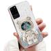 Tivenfezk Nadoli for Samsung Galaxy S20 Ultra Treibeand B r Astronaut Hidden Stand Shell caricature glitter astronaut stand soft silicone bling cell phone case transparent protective cover samsung galaxy s20 ultra clear