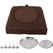 Multifunctional Moxibustion Cushion Set - Easy to Clean Stool with Smoke Control & Soft Linen Sponge Filling for Feet (Brown) - Buy Online on GoSupps.com