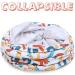 Luckitty Cat Kitten Tunnel Toy with Plush Ball - Portable Oxford Plush Material, Waterproof & Durable - Collapsible, Washable, 47.2 Inch - Geometric Pattern - Buy Online on GoSupps.com