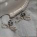 FEYLIE Elegant Pearl Bowknot Dangle Earrings - Fashion Small Hoop Statement Jewelry for Women & Girls | International Shipping Available - Buy Online on GoSupps.com