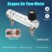 ecaqlin 0.1-1.5LPM 1.5L Oxygen Flow Meter Flowmeter with Control Valve for Oxygen Air Gas - Buy Online on GoSupps.com