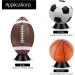 6-Piece Memorabilia Ball Display Stand Set - Soccer, Basketball, Football, Volleyball, Softball, Bowling - Black - Buy Online on GoSupps.com