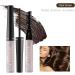 Root Touch Up Grey Hair Cover Up Beard Dye Hair Mascara Root Cover Up Semi Permanent Hair Dye Temporary Brush On Colour Waterproof Sweatproof Long-Lasting - 3 Type Brushes(Dark Brown) - Buy Online on GoSupps.com