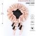 Silk Double Layer Reversible Bonnet for Curly Hair - Pink/Black - Buy Online on GoSupps.com