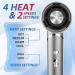 Travel Hair Dryer - Professional Foldable Blow Dryer with Diffuser Lightweight & Powerful Salon Hairdryer with Brushless Motor - Silver - Buy Online on GoSupps.com