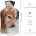 Golden Retriever Hot Water Bottle with Plush Cover - Hand Warmer for Adults & Children | 26.5x15.3cm - Buy Online on GoSupps.com
