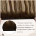 LAAVOO Real Hair Extensions - Brown Balayage Dark Brown Ombre & Caramel Blond Tresses | 80g Remy Hair Sewing - 35cm #4/25cm #4/27/4 - Buy Online on GoSupps.com