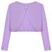 BONNY BILLY Girls Cardigan Long Sleeve Knitted Cotton Bolero Shrug Kids Clothing 4-5 Years Purple