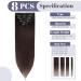 Clip-in real hair extensions 8-piece set Remy soft hair dark brown #2 12 inches (30 cm) 55 g - Buy Online on GoSupps.com