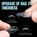 Buy Tomicca 504 Pieces Short Almond Nail Tips Soft Gel Complete Cover | Pre-Polished Artificial Nail Tips for Salon 12 Sizes Available - Buy Online on GoSupps.com