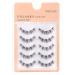 5 Pairs Eyelash Clusters Natural Eyelashes Ultra-Thin Fiber False Eyelashes for Professional Makeup Salons Beauty Schools(black)