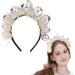 Disco Headband Silver Disco Ball Hair Loop Glitter Ball Headband Mini Disco Balls Accessories Vintage Headband for Women Girls