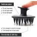 2-Piece Wakisaki Solid Silicone Scalp Massage Brush Set - Mold-Resistant Hair Shampoo & Head Massager (Black) | International Shipping - Buy Online on GoSupps.com