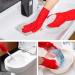 2Pairs of reusable household gloves waterproof non-slip rubber gloves Dishwashing gloves reusable cleaning gloves kitchen bathroom cleaning work dishwashing gloves paint gardening - Buy Online on GoSupps.com