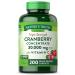 Nature's Truth Cranberry Concentrate Plus Vitamin C | 30 000mg | 200 Quick Release Capsules | Non-GMO & Gluten Free Supplement