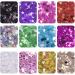 Buy EBANKU Star Glitter Confetti - 24 Boxes Holographic Sequins for Nail Art | Colorful 3D Laser Glitter Decals - Buy Online on GoSupps.com