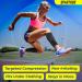 Spartos Calf Compression Sleeves (Pair) Medium - Shin Splint & Calf Pain Relief - Sports Support for Running, Cycling, Yoga - Black-M (Pack of 2) - Buy Online on GoSupps.com