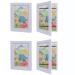 Takezuaa children art frame picture frame children's drawings A4 children's art with front opening for up to 150 children's pictures fillable photo frames art frame collecting pictures (white*4)