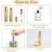 Fychuo Travel Perfume Atomiser Refillable 5ml Portable Perfume Travel Bottle Leakproof Mini Atomiser Perfume Spray Bottle for Handbag Elegant Dispenser for Women Men Golden - Buy Online on GoSupps.com
