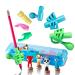 Pencil Grips for Children Writing. Writing Aid Posture Corrector Pen Holder (15 Pack) Blue