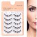 5 Pairs Eyelash Clusters Natural Eyelashes Ultra-Thin Fiber False Eyelashes for Professional Makeup Salons Beauty Schools(black) - Buy Online on GoSupps.com
