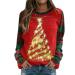 Women's sweater Christmas rudolph reindeer elf Christmas sweater hoodover hooded Christmas sweater Santa Claus christmas sweatshirt striped sweater women sweaters vineyard