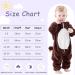COOKY.D Unisex Winter Animal Hooded Baby Romper - Brown Squirrel (3-6 Months) - Buy Online on GoSupps.com