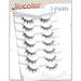 Natural Look Strip Lashes - Wispy Eyelashes 13mm & 12mm | Foxy Eye & Cat Eye Effect | 7 Pairs of Premium Quality | International Shipping Available - Buy Online on GoSupps.com