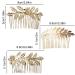 Elegant XPEX 3-Piece Gold Hair Jewelry Set - Leaf Hair Combs for Women | Easy Hair Styling & Stunning Designs - Buy Online on GoSupps.com