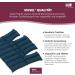 Sissel Linum Anatomic Heat Pillow | Flaxseed Wet Warmth & Relaxation | Cotton | Perfect for Muscle Tension & Gastrointestinal Relief | Blue/Blossom | 38x36 cm - Buy Online on GoSupps.com