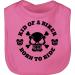 Shirtracer - Baby Bibs - Sayings - Kid of a biker born to ride with pacifier black 1 pink