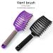 Wild Boar Bristle Hair Brush Set - 2 Pieces (Black & Purple) | Frizz Control Oil Distribution & Fast Drying - Buy Online on GoSupps.com