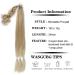 FENTISAR 34 Inch Blonde DIY Braided Ponytail Extension | Straight Wrap Around Synthetic Hair Piece for Women - Buy Online on GoSupps.com