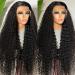 Jenniferita 13x6 Deep Wave Lace Front Wig 24 Human Hair - HD Transparent Curly Lace Frontal Wig for Women - Brazilian Virgin Glueless Wig 150% Density - Buy Online on GoSupps.com