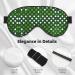 SSIMOO Green Polka Dots Eye Mask - Double-Sided Soft Light Blocking Enhances Sleep Quality - International Shipping - Buy Online on GoSupps.com