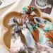 Paisley Silk Hair Scarf Scrunchies | Ribbon Bow Scrunchie with Tail | Flower Printed Hair Ties - Buy Online on GoSupps.com