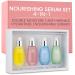 CHARMZONE Oil-in-Serum 4-Solution Set (1.01 fl.oz / 30ml x 4) Double Moisture Anti-Wrinkle Pink Ginkgo Calming Hydra Moisture Serums for Face