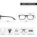 Opulize Long-Distance Glasses - 2-Seat Pack | Scratch-Resistant Large Rectangular Frame | Stylish Black & Gray | Spring Hinges - Perfect for Men & Women - Buy Online on GoSupps.com