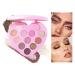 LXZJJM 12-Color Matte Eyeshadow Palette for Artistic Makeup and Parties - Smooth Creamy Formula Easy to Apply and Remove - Neutral Tones 82.5 g/2.91 oz. (01#)