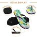 Buy Mnsruu Tropical Palm Leaf Flip Flops | Ananas Flamingo Bird Sandals for Men & Women - XL Home Slippers for Travel Spa & Hotel - Buy Online on GoSupps.com