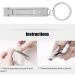 Omabeta Nail Clippers with Key Ring Compact Mini Nail Clippers Ultra-Thin Travel Design Folding Nail Clippers Files for Trimming Grooming Nail - Buy Online on GoSupps.com