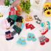 Buy Auauy Indoor Anti-Slip Dog & Cat Socks | Pet Socks with Silicone Gel for Traction | Small-Medium Sizes in Red & Green - Buy Online on GoSupps.com