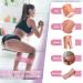 Fabric Resistance Bands Set - 5 Levels for Legs & Butt Workout | Booty Bands for Women & Men | Cloth Exercise Loop Bands - Home Fitness, Yoga, Pilates | Green/Pink/Purple/Grey/Black - Buy Online on GoSupps.com