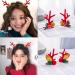 Christmas New Antler Plush Hairpins Christmas Reindeer Antlers Hair Clips Christmas Hair Accessories Cute Reindeer Antlers Hair Clips Hairpins with Deer Horn Ears Christmas Hairpin (A) - Buy Online on GoSupps.com