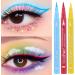 Colored Liquid Eyeliner Set - Rainbow Liquid Eyeliner Matte - Smudge Proof Waterproof Neon Eyeliner Pencil Set 12 Colors Pigmented Eye Liner for Face and Body Paint Pochy - Buy Online on GoSupps.com
