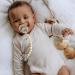 LcyKohn Silicone Pacifier Clip 2-Pack - Durable Textured Holder for Baby Boy or Girl - Fits Most Pacifier Styles - Toast & Buttercream Design - Buy Online on GoSupps.com