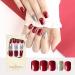 Buy 30 Pcs Red Artificial Nails Set - Acrylic Stick On Fingernails Tips for Girls | DS-29 - Buy Online on GoSupps.com