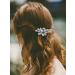 Unicra Silver Bride Wedding Hair Comb - Sparkly Rhinestone Headpiece for Women and Girls - Buy Online on GoSupps.com