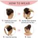 Vlasy Messy Bun Hair Piece Synthetic Hair Scrunchies Updo for Women F16/613# 60g - Curly Wavy Chignons Hair Extensions - Buy Online on GoSupps.com